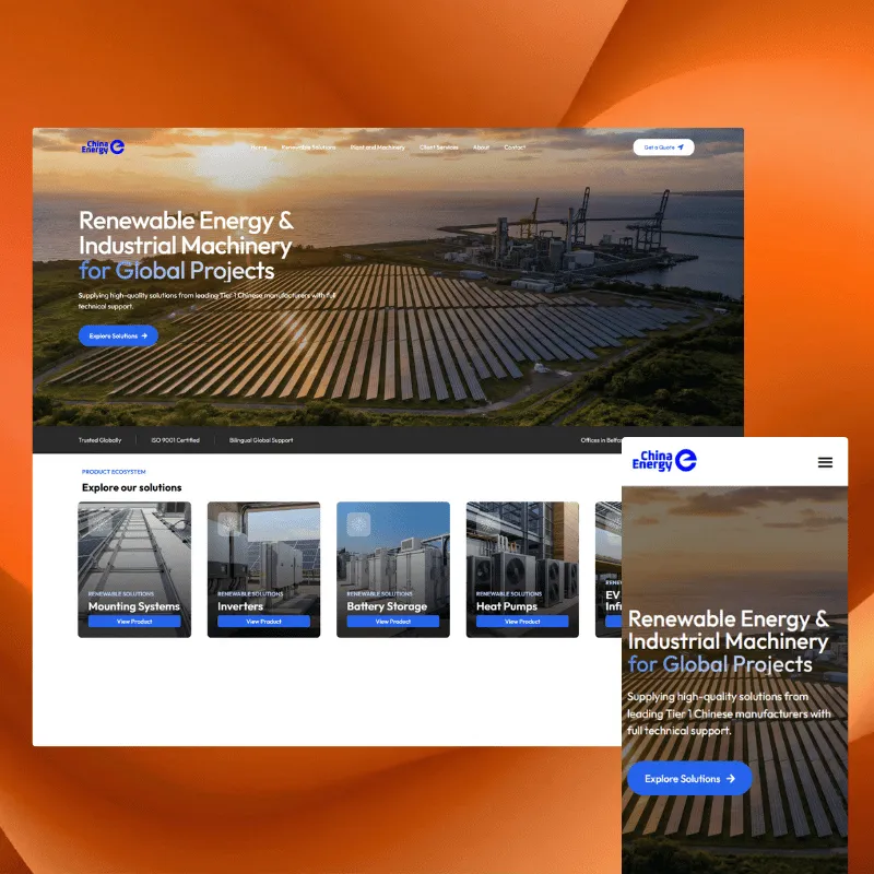China Energy website designed by SERO